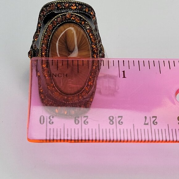 VINTAGE Fashion Oval Ring - Picture 10 of 14